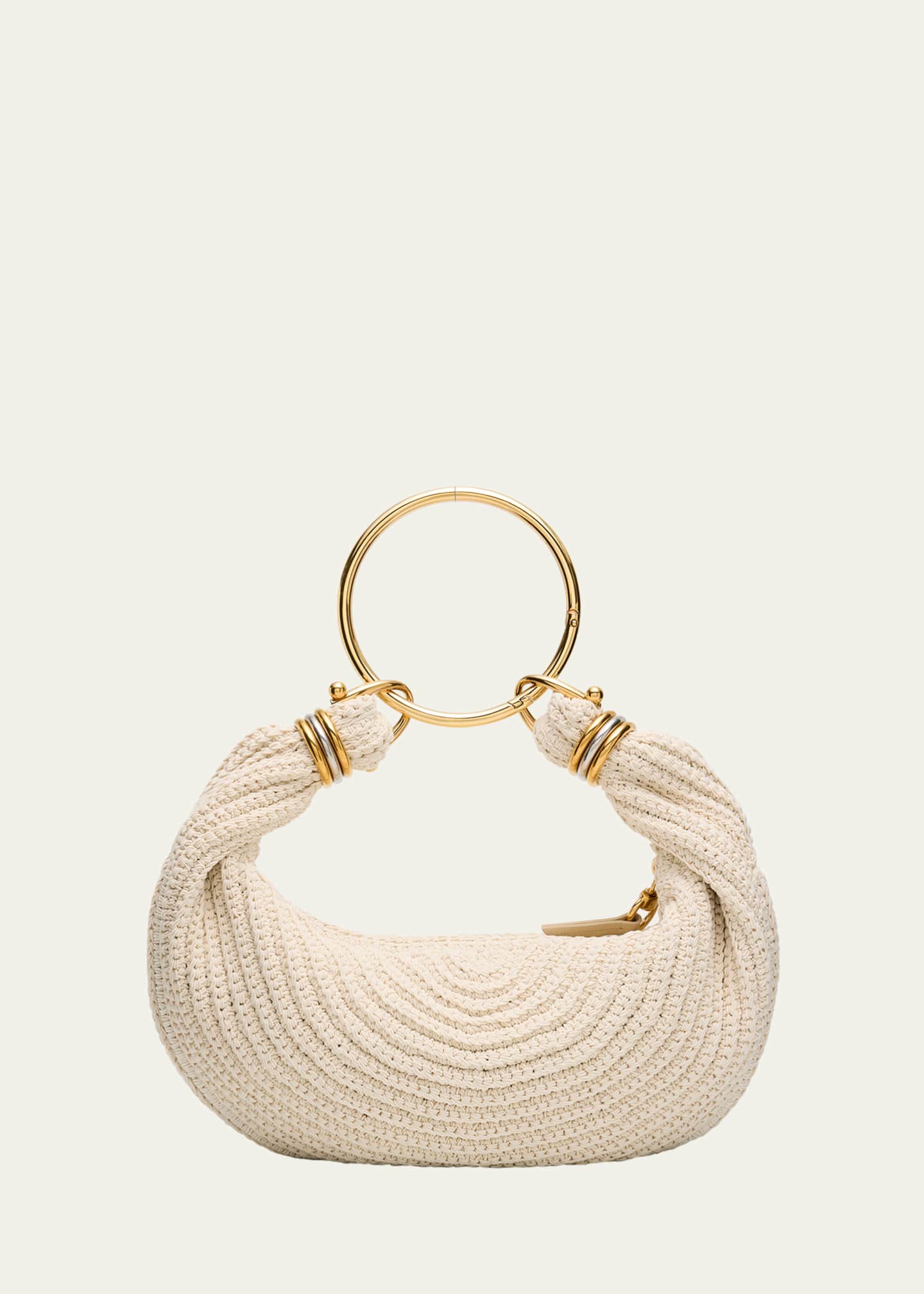 CHLOE Rounded Crochet Bracelet Hobo Bag