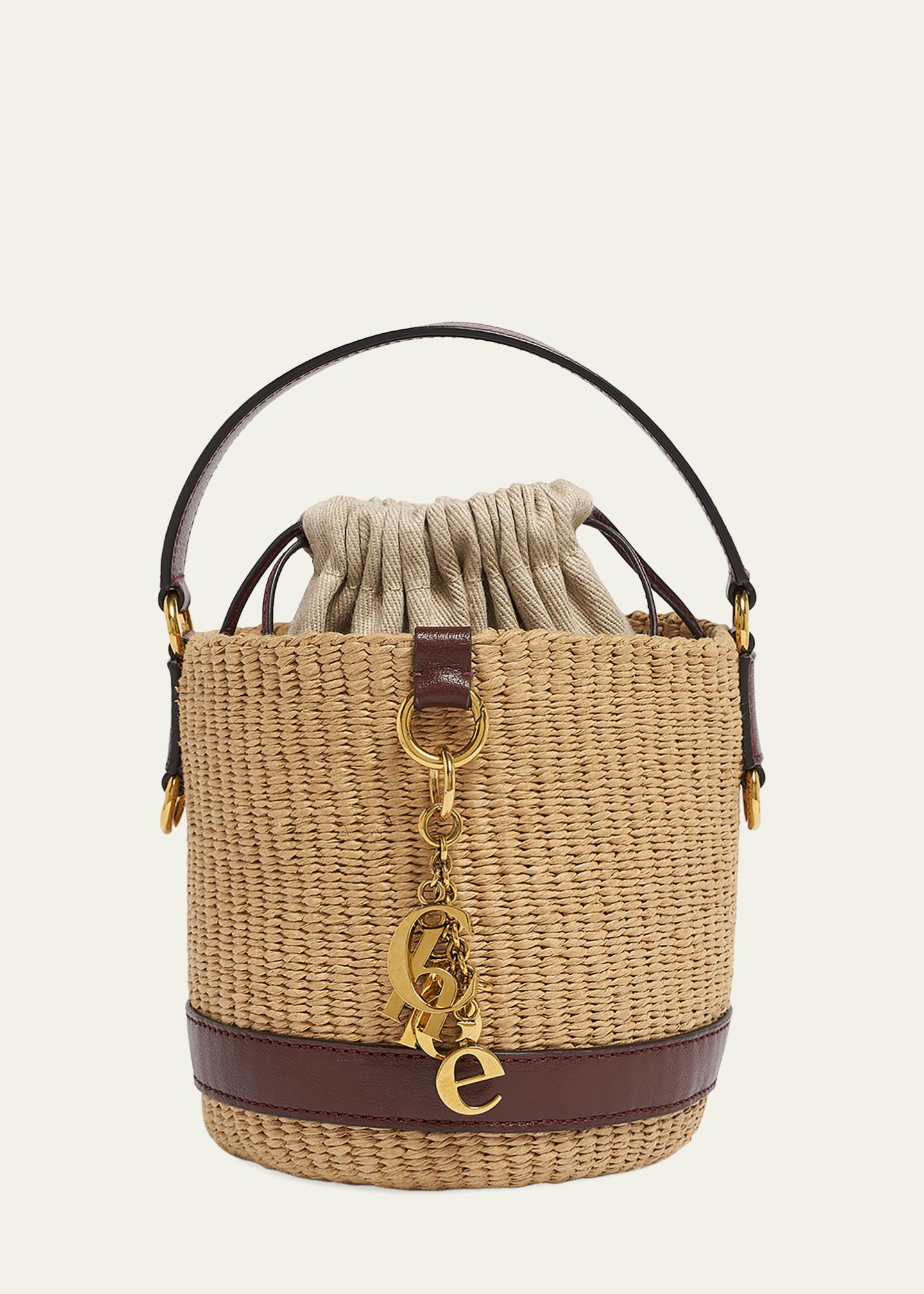 CHLOÉ Charms Hand-Woven Basket Bag