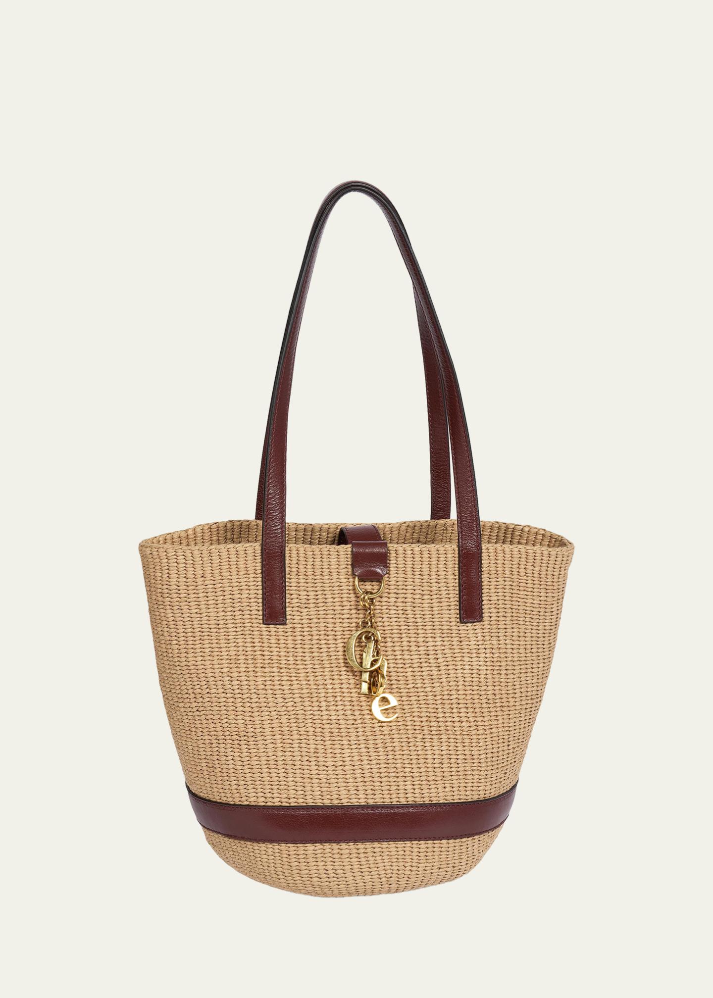 CHLOE Charms Hand-Woven Basket Bag